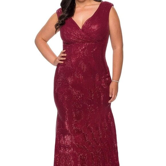 La Femme Dresses & Skirts - NWT La Femme 28962SC Sequin Prom Dress Red Size 12W